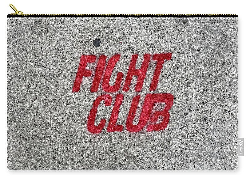 Fight Club Sidewalk Stencil - Zip Pouch