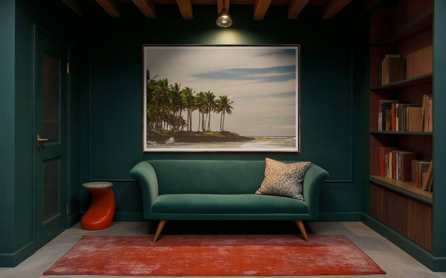 Fine Art Palm Trees Beach Print - Sunset Beach Coastal Travel Ocean Photography Costa Rica Tropical Home Wall Decor, House of Spoils Gift