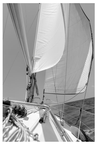 Sailing into the Unknown (BW)