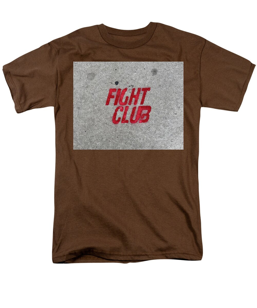 Fight Club Sidewalk Stencil - Men's T-Shirt  (Regular Fit)