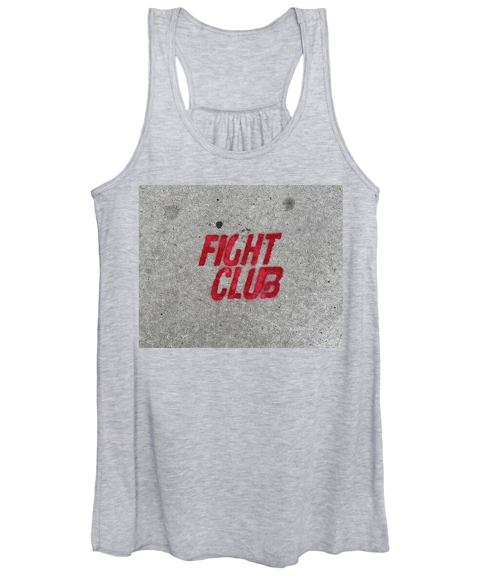 Fight Club Sidewalk Stencil - Women's Tank Top