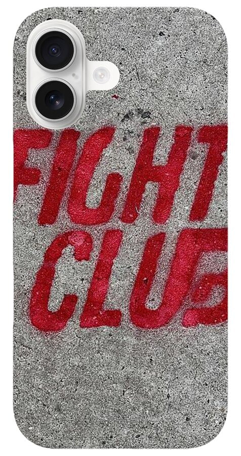 Fight Club Sidewalk Stencil - Phone Case