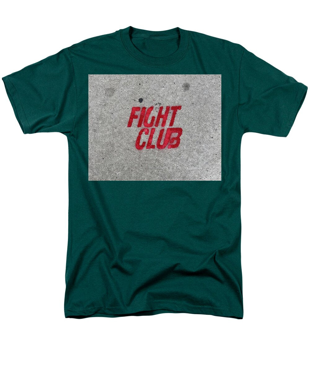 Fight Club Sidewalk Stencil - Men's T-Shirt  (Regular Fit)