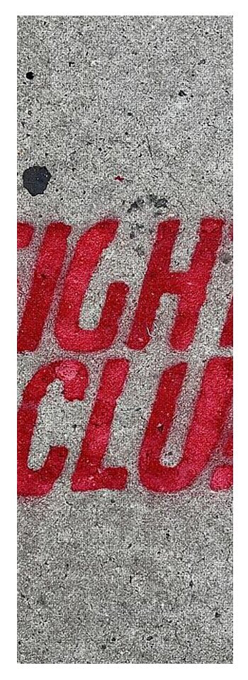 Fight Club Sidewalk Stencil - Yoga Mat