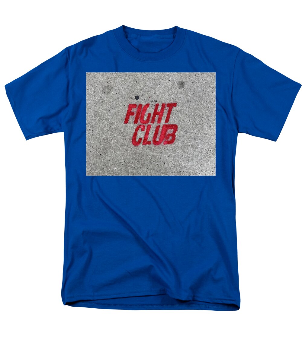 Fight Club Sidewalk Stencil - Men's T-Shirt  (Regular Fit)