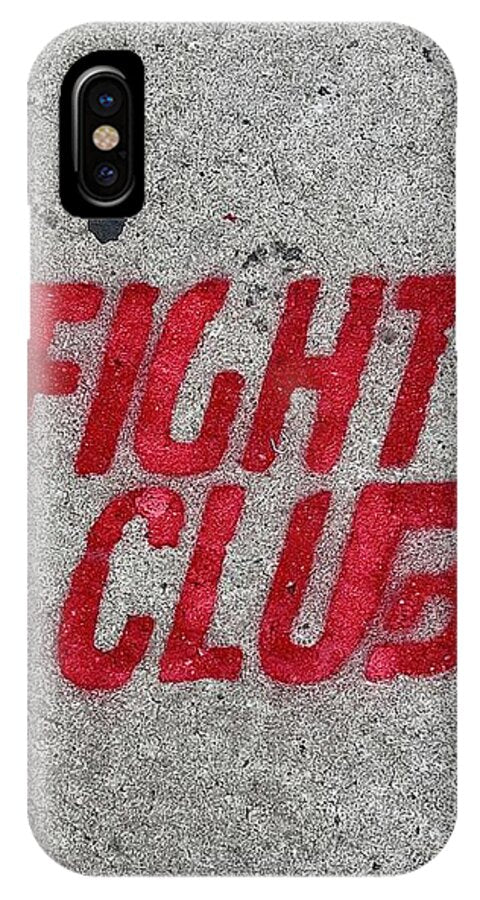 Fight Club Sidewalk Stencil - Phone Case