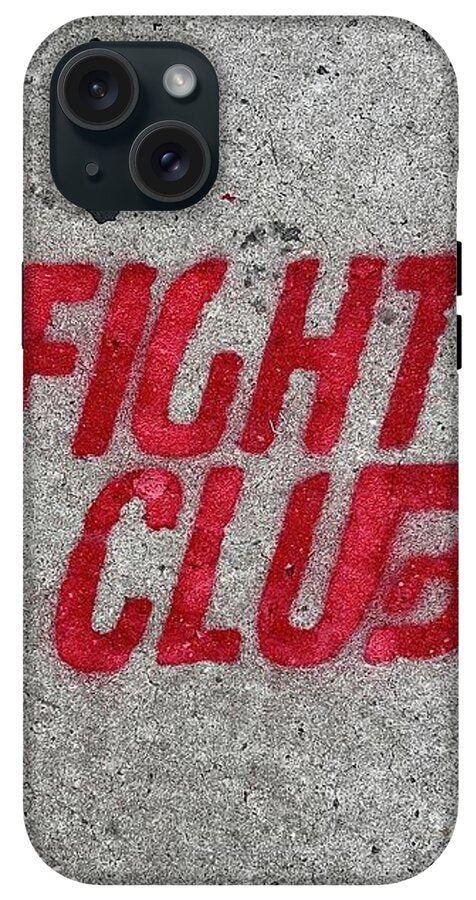 Fight Club Sidewalk Stencil - Phone Case