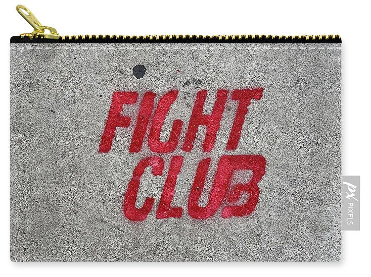 Fight Club Sidewalk Stencil - Zip Pouch