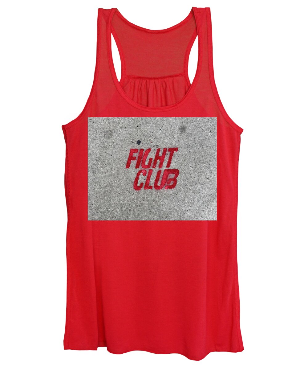 Fight Club Sidewalk Stencil - Women's Tank Top