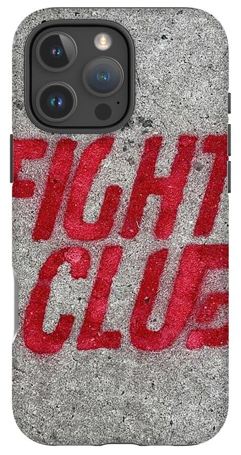Fight Club Sidewalk Stencil - Phone Case