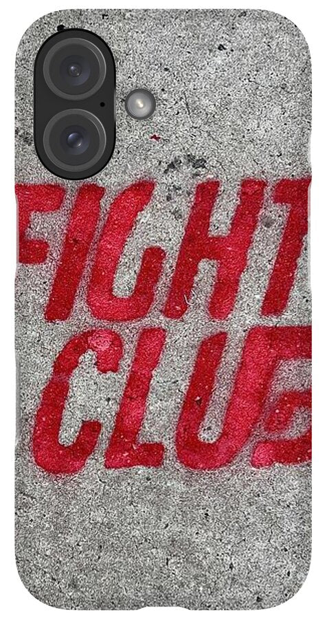 Fight Club Sidewalk Stencil - Phone Case