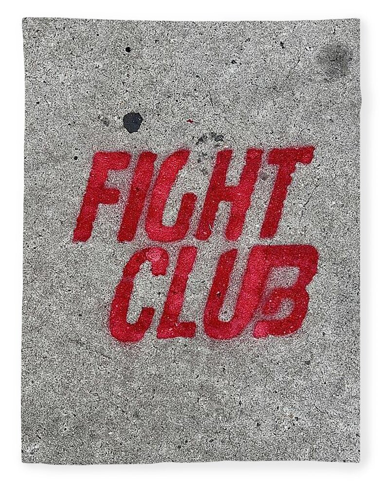 Fight Club Sidewalk Stencil - Blanket