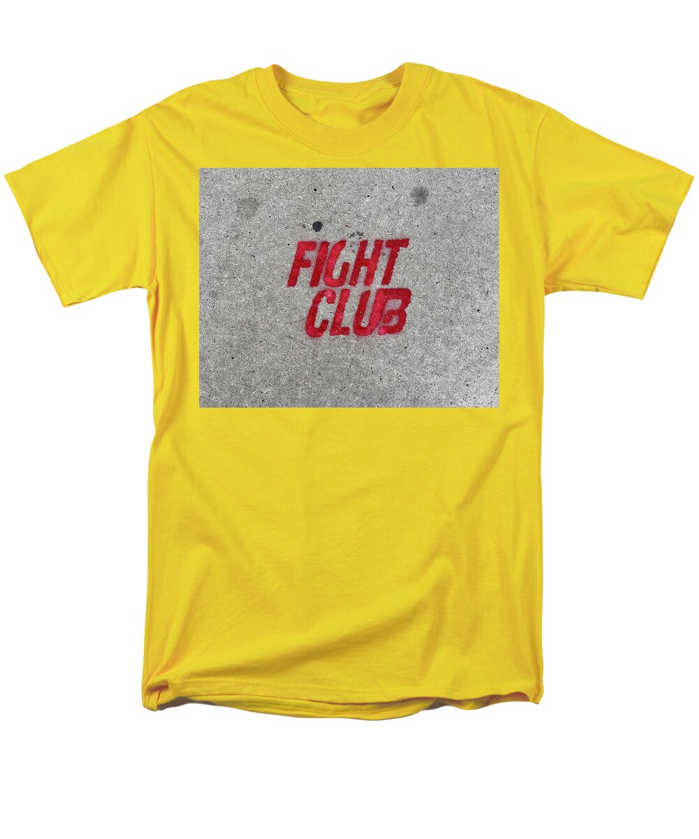 Fight Club Sidewalk Stencil - Men's T-Shirt  (Regular Fit)