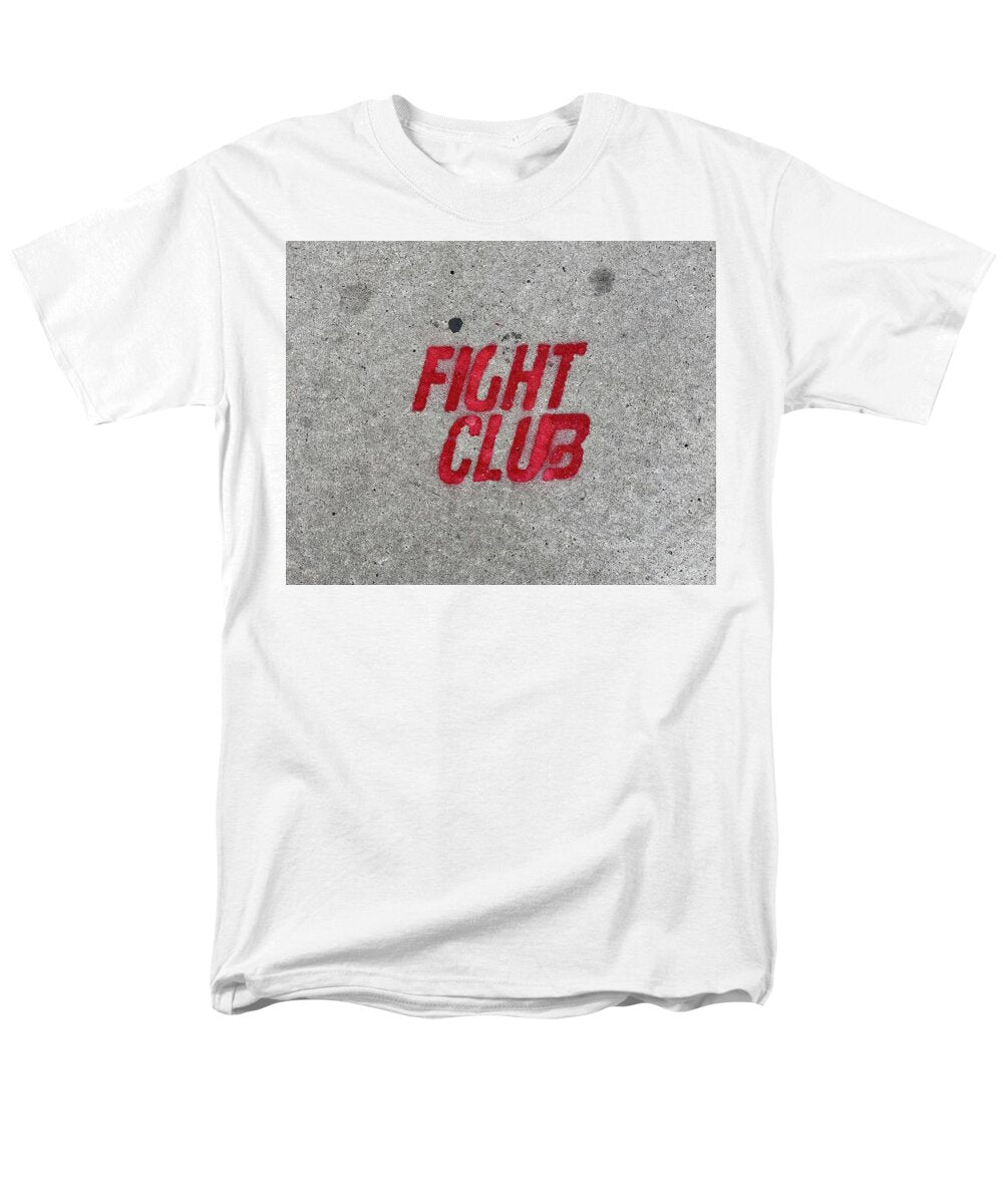 Fight Club Sidewalk Stencil - Men's T-Shirt  (Regular Fit)