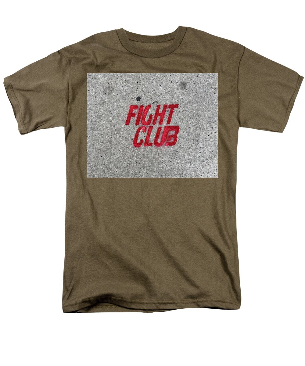 Fight Club Sidewalk Stencil - Men's T-Shirt  (Regular Fit)