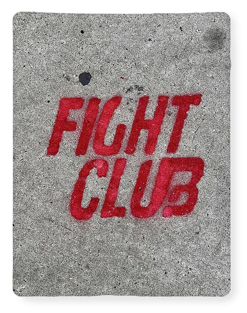 Fight Club Sidewalk Stencil - Blanket