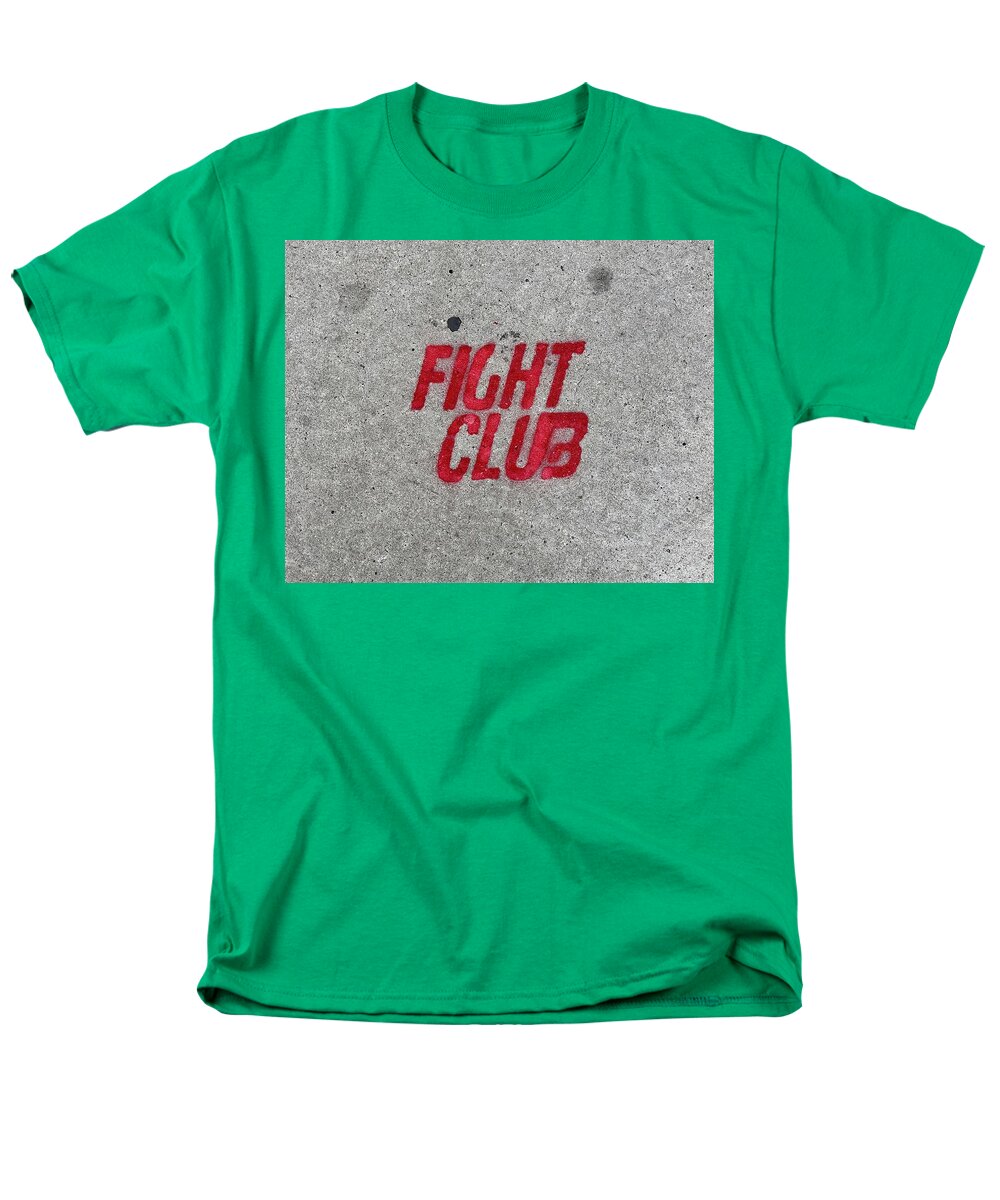 Fight Club Sidewalk Stencil - Men's T-Shirt  (Regular Fit)