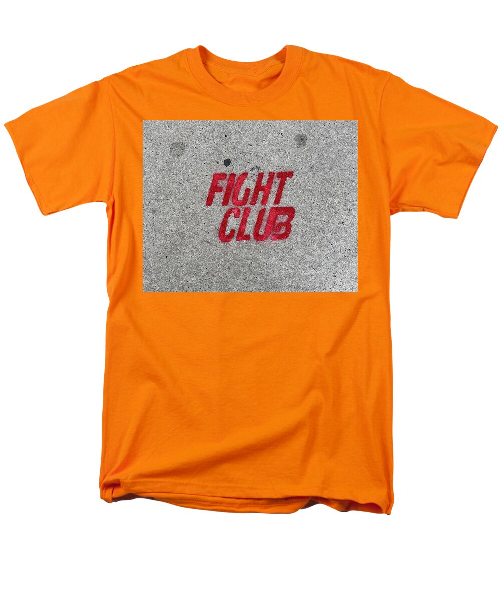 Fight Club Sidewalk Stencil - Men's T-Shirt  (Regular Fit)