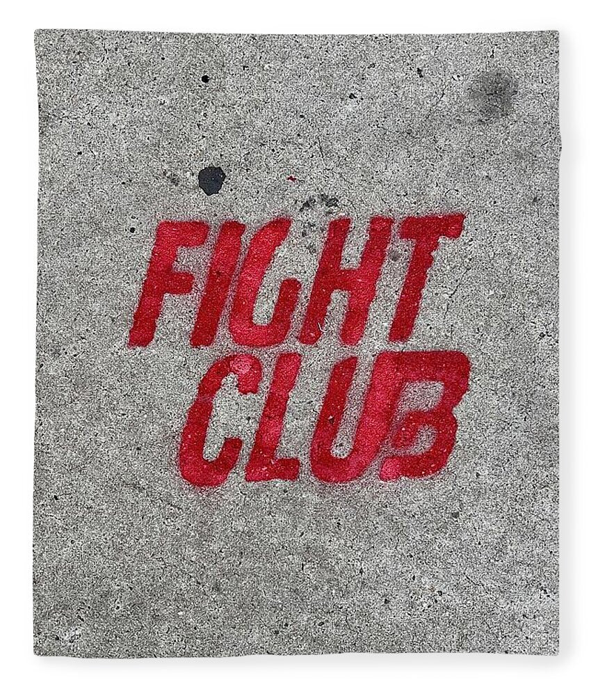 Fight Club Sidewalk Stencil - Blanket