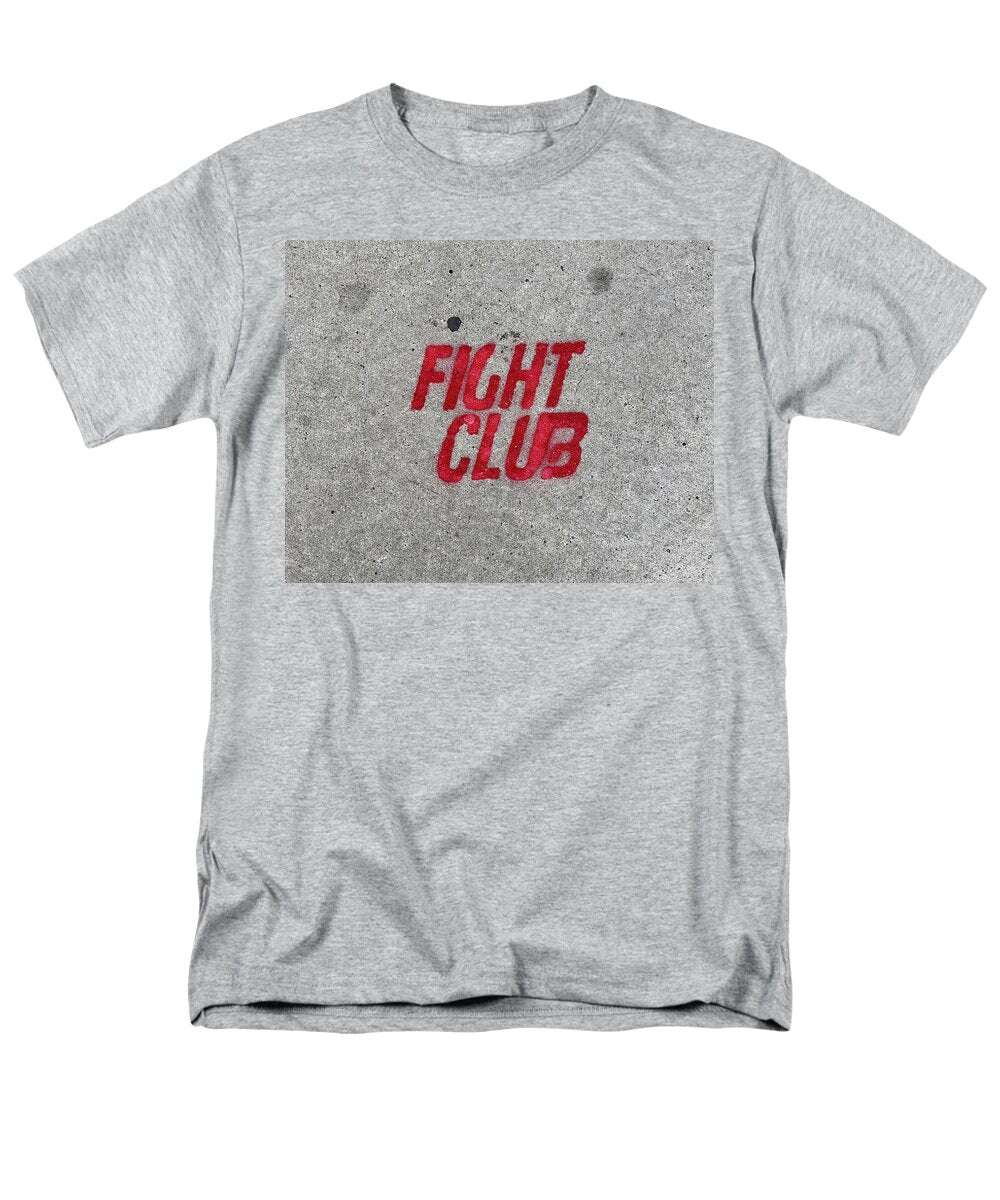 Fight Club Sidewalk Stencil - Men's T-Shirt  (Regular Fit)