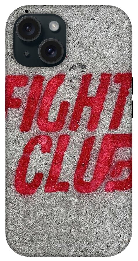 Fight Club Sidewalk Stencil - Phone Case