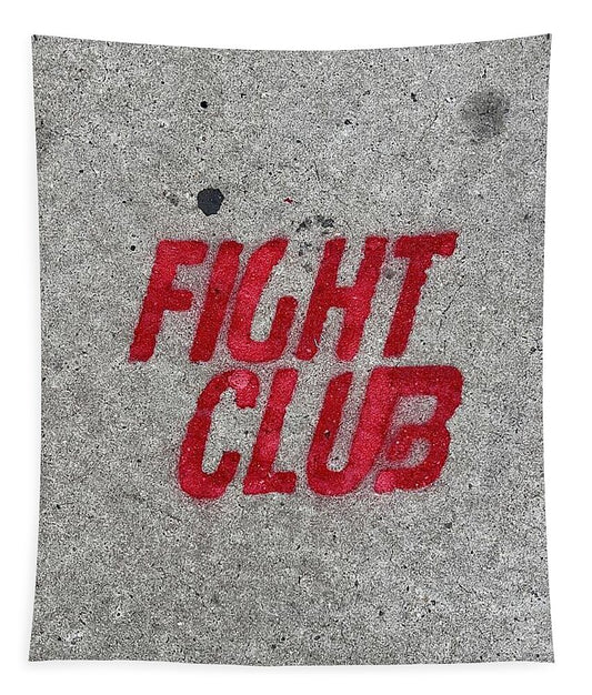 Fight Club Sidewalk Stencil - Tapestry