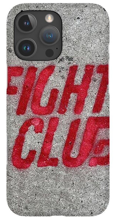 Fight Club Sidewalk Stencil - Phone Case