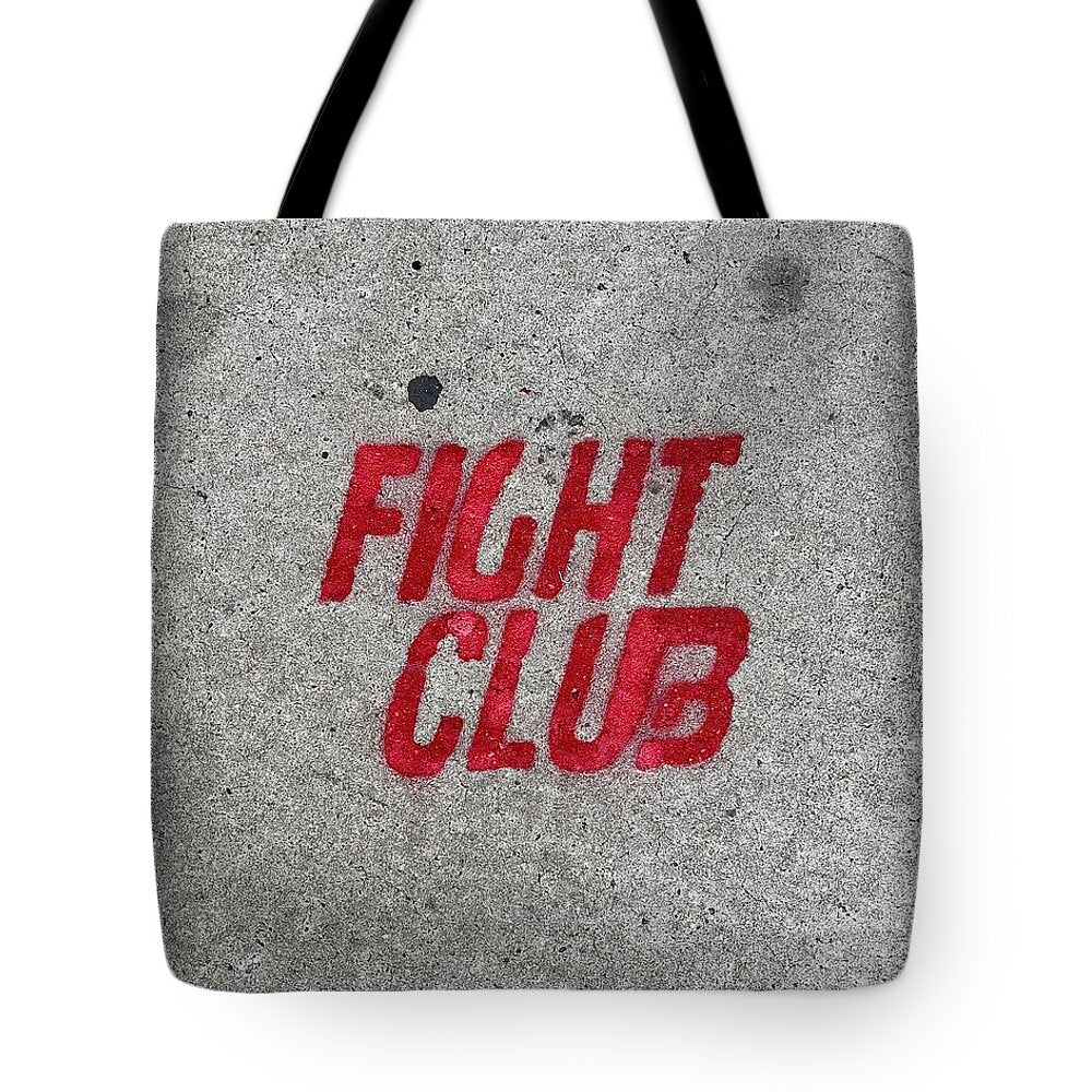 Fight Club Sidewalk Stencil - Tote Bag