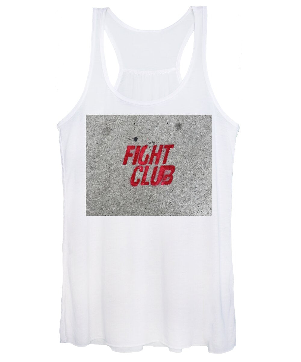 Fight Club Sidewalk Stencil - Women's Tank Top