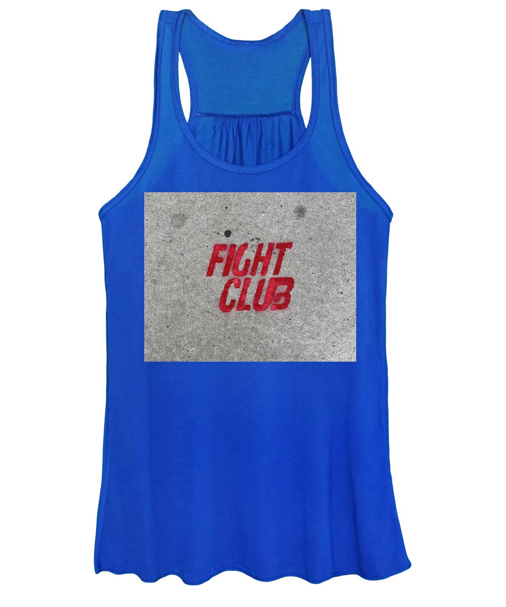 Fight Club Sidewalk Stencil - Women's Tank Top