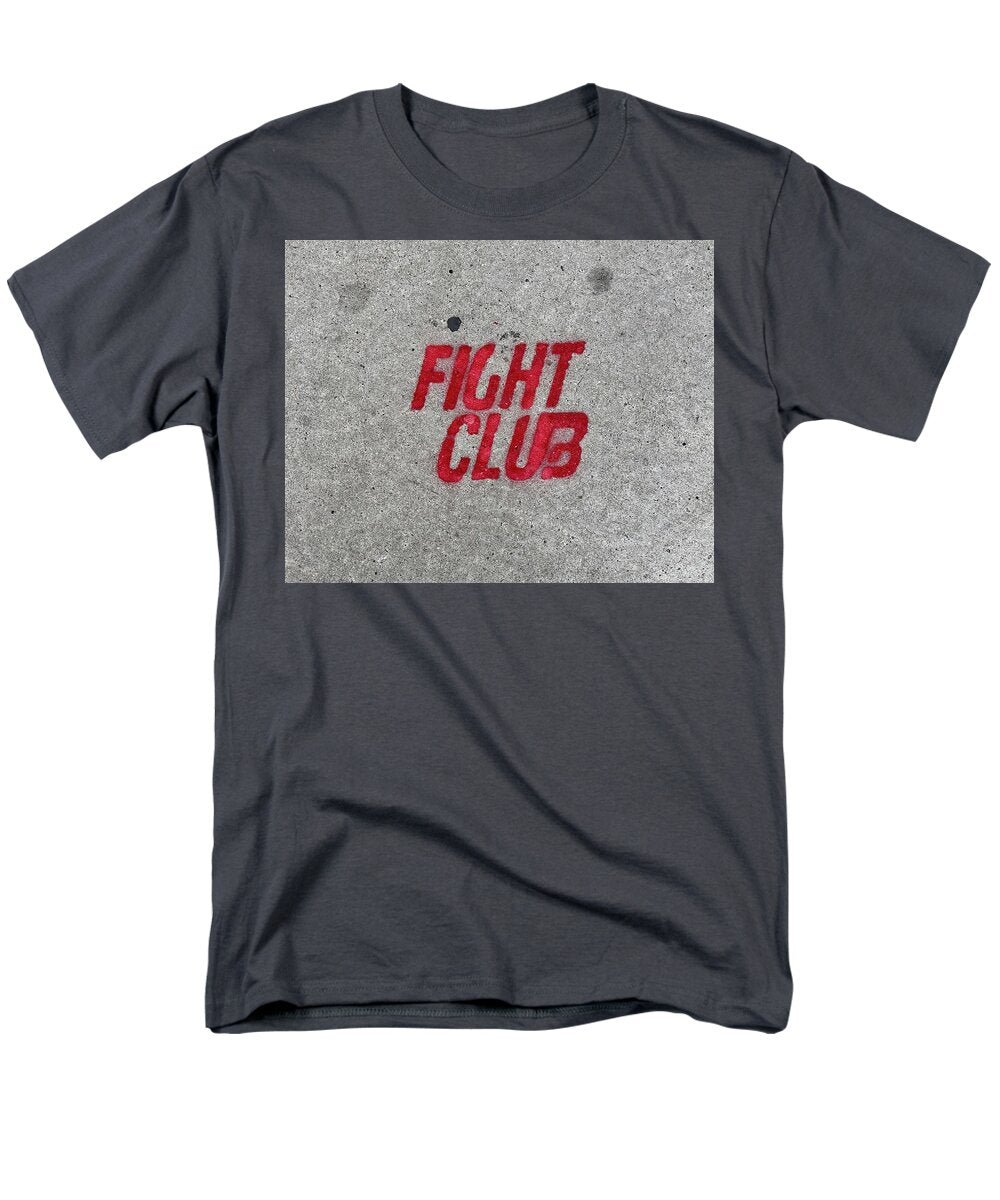 Fight Club Sidewalk Stencil - Men's T-Shirt  (Regular Fit)