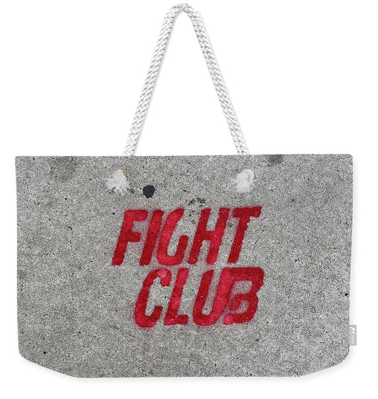 Fight Club Sidewalk Stencil - Weekender Tote Bag