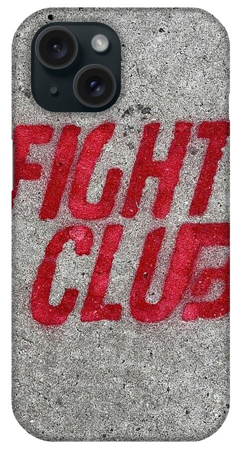 Fight Club Sidewalk Stencil - Phone Case
