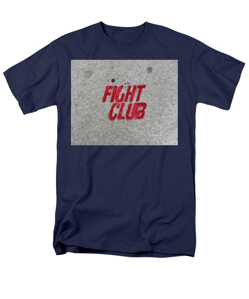 Fight Club Sidewalk Stencil - Men's T-Shirt  (Regular Fit)