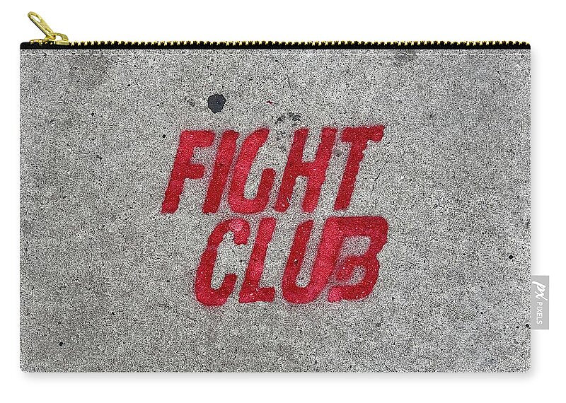 Fight Club Sidewalk Stencil - Zip Pouch