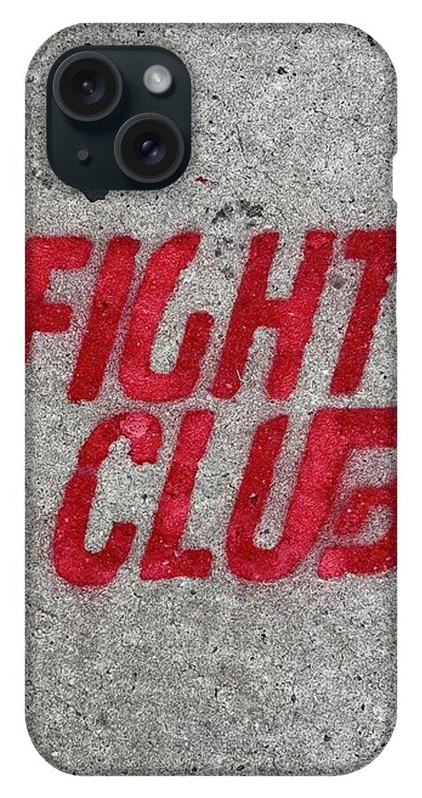 Fight Club Sidewalk Stencil - Phone Case