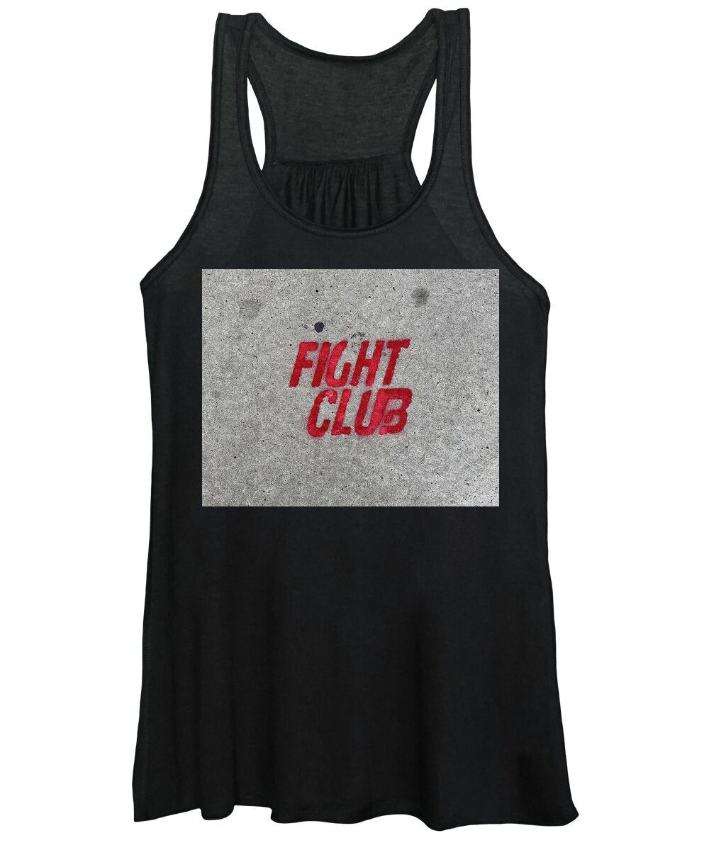 Fight Club Sidewalk Stencil - Women's Tank Top