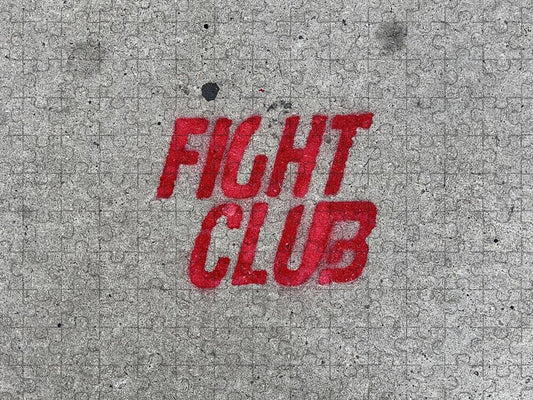 Fight Club Sidewalk Stencil - Puzzle