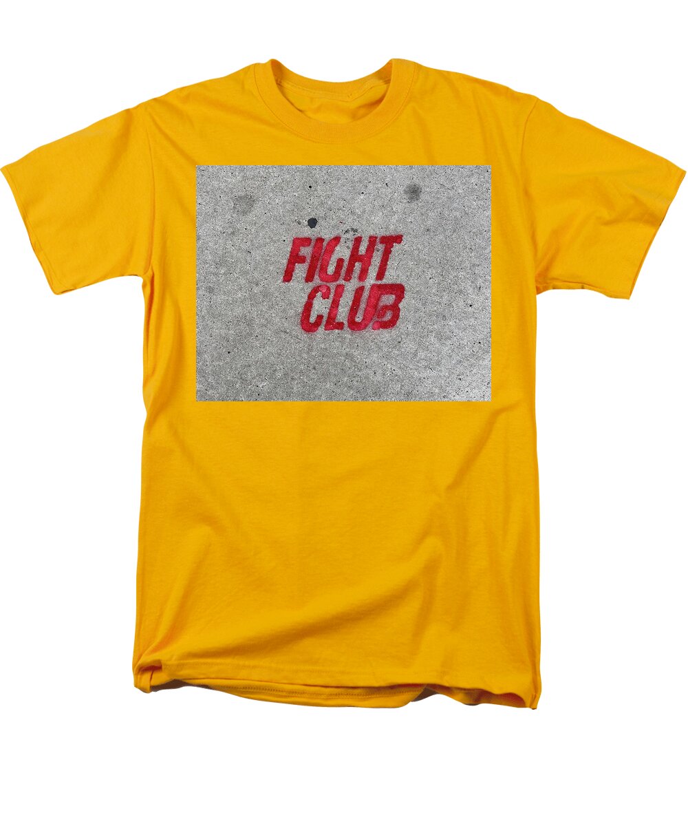 Fight Club Sidewalk Stencil - Men's T-Shirt  (Regular Fit)