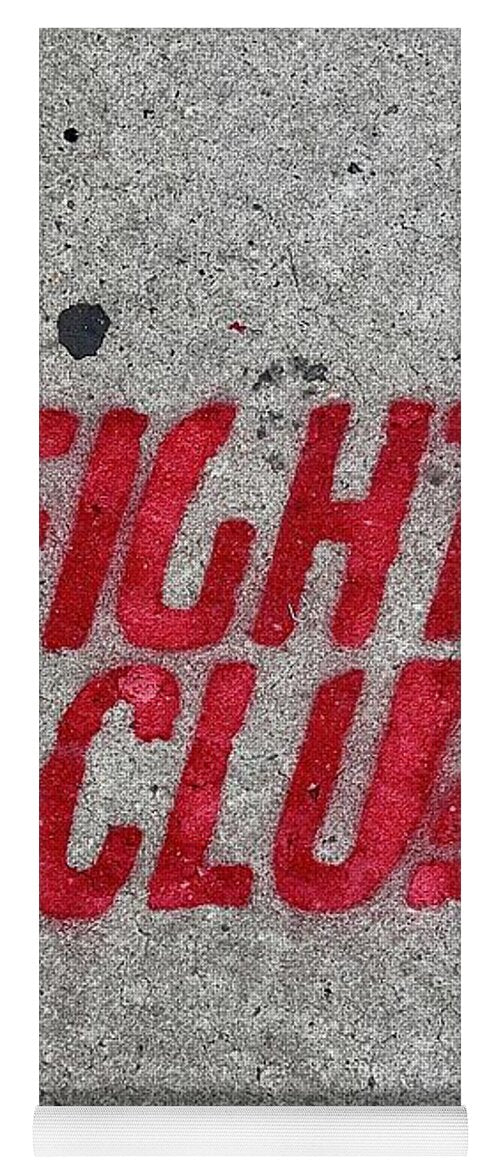 Fight Club Sidewalk Stencil - Yoga Mat