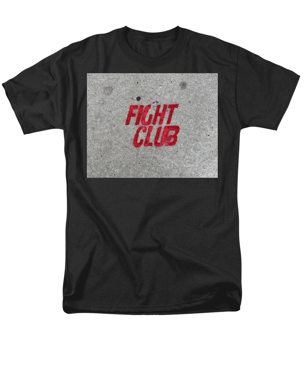 Fight Club Sidewalk Stencil - Men's T-Shirt  (Regular Fit)