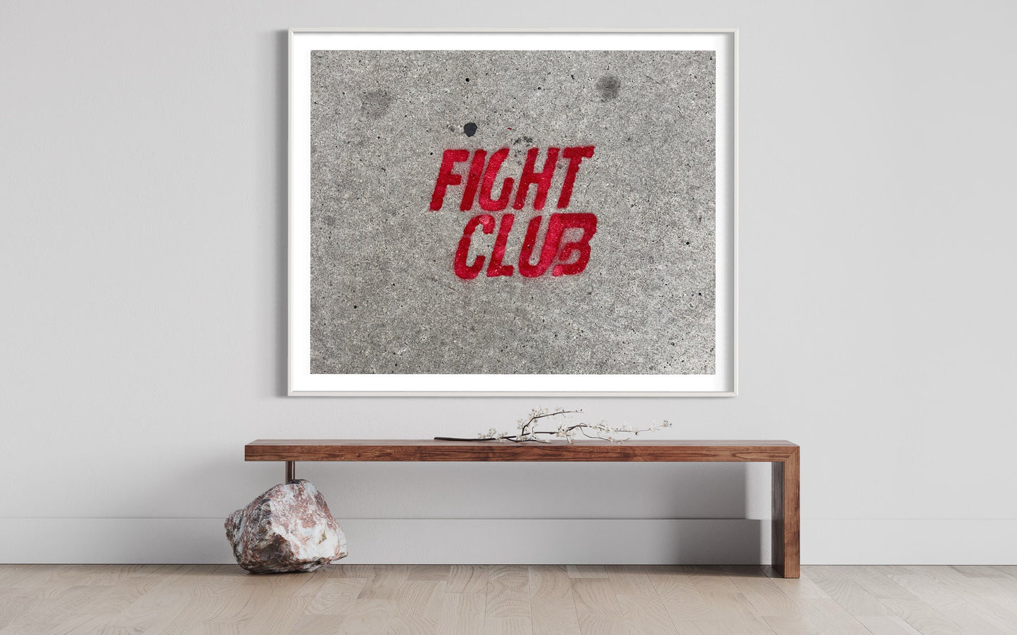 Fine Art Print - Fight Club Street Graffiti Wall Art  Pop Culture Movie Poster for Loft, Studio Decor, Housewarming Decor, Gifts for him