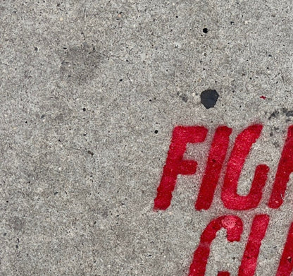Fine Art Print - Fight Club Street Graffiti Wall Art  Pop Culture Movie Poster for Loft, Studio Decor, Housewarming Decor, Gifts for him
