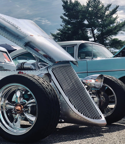 Hot Rod Chrome Wall Art, Chrome Classic Car Artwork, Vintage Automotive Car Fine Art Print, Unique Gift for Car Enthusiasts