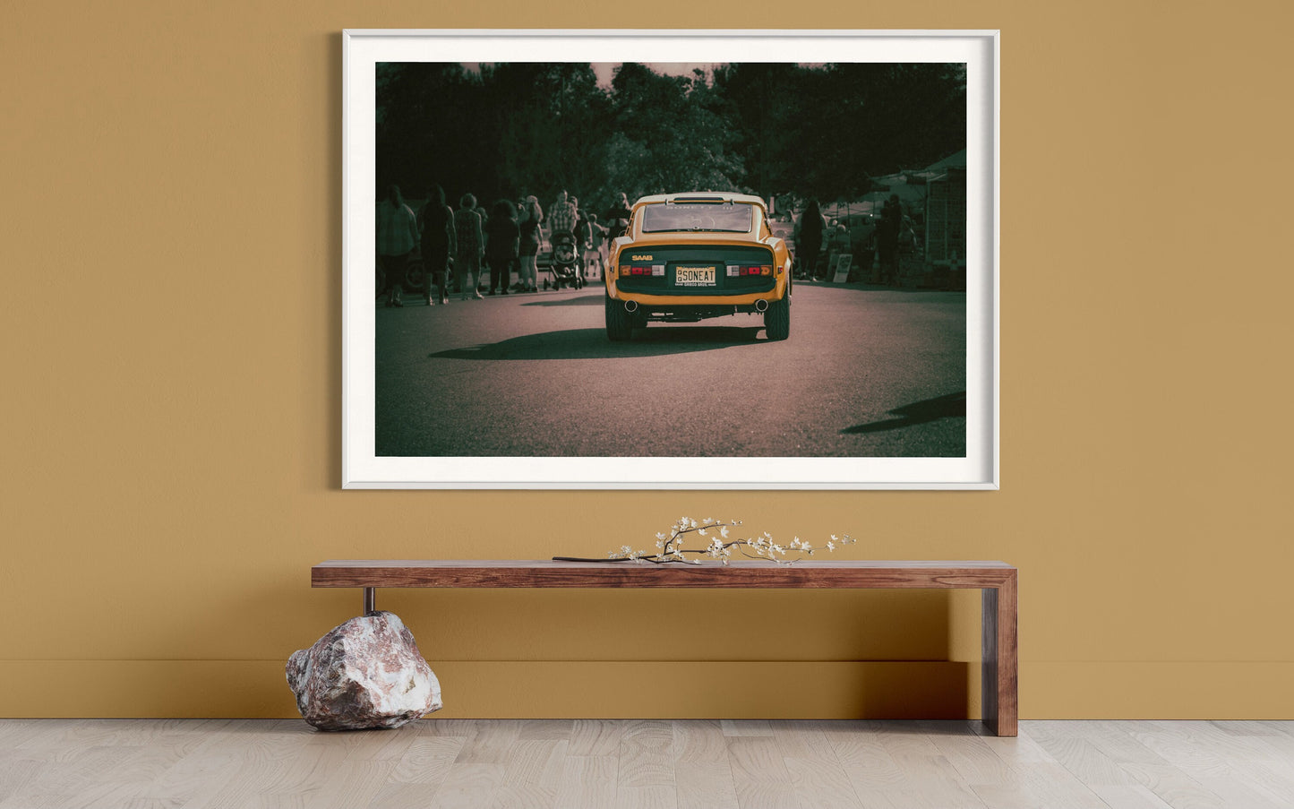 Fine Art Saab Sonett III Print: Classic Unique Automotive Decor Wall Art Accent Photo Poster