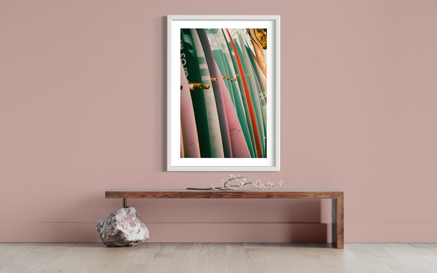 Surfboard Spectrum - Colorful Surf Art Photography Print Fine Art photo poster