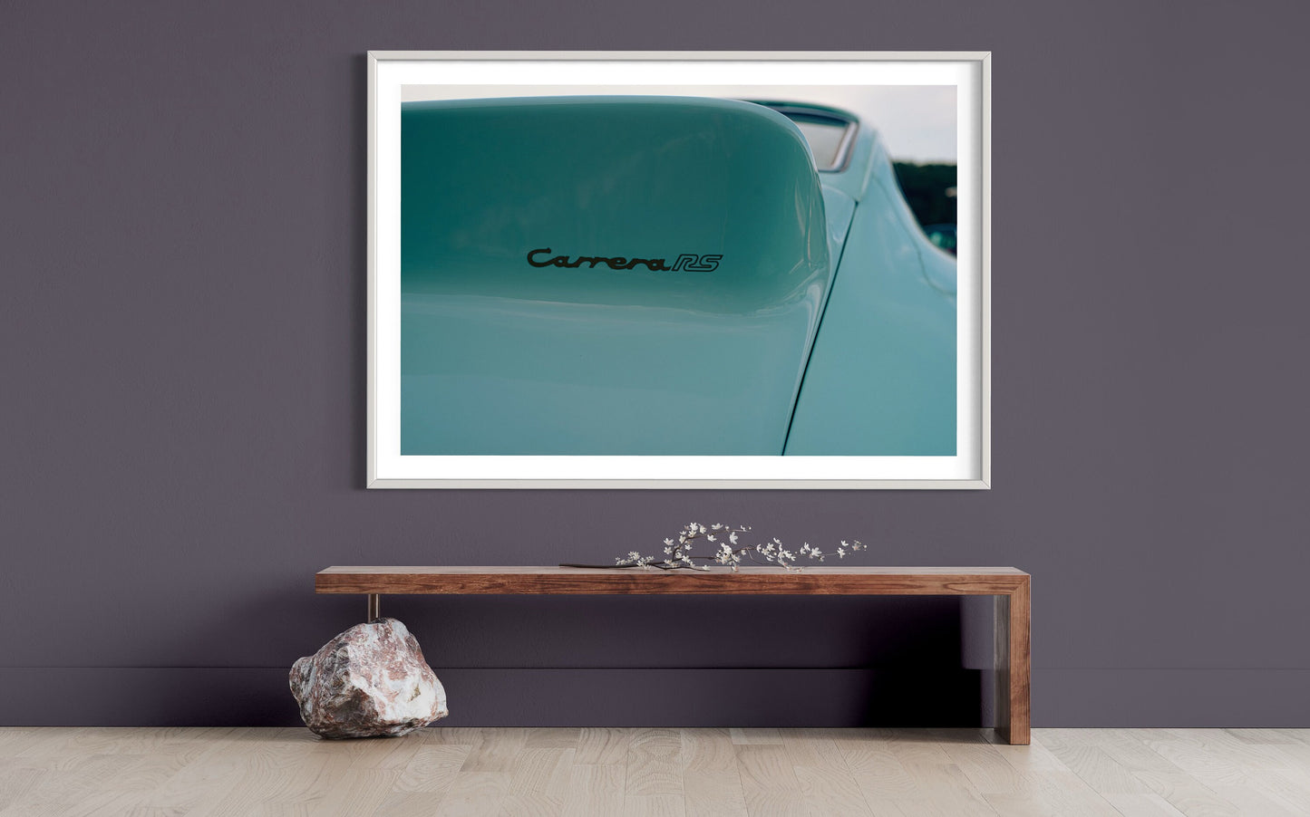 Fine Art Porsche Carrera RS Tail - Teal Blue Green - Automotive Photography Print Modern Photo Print