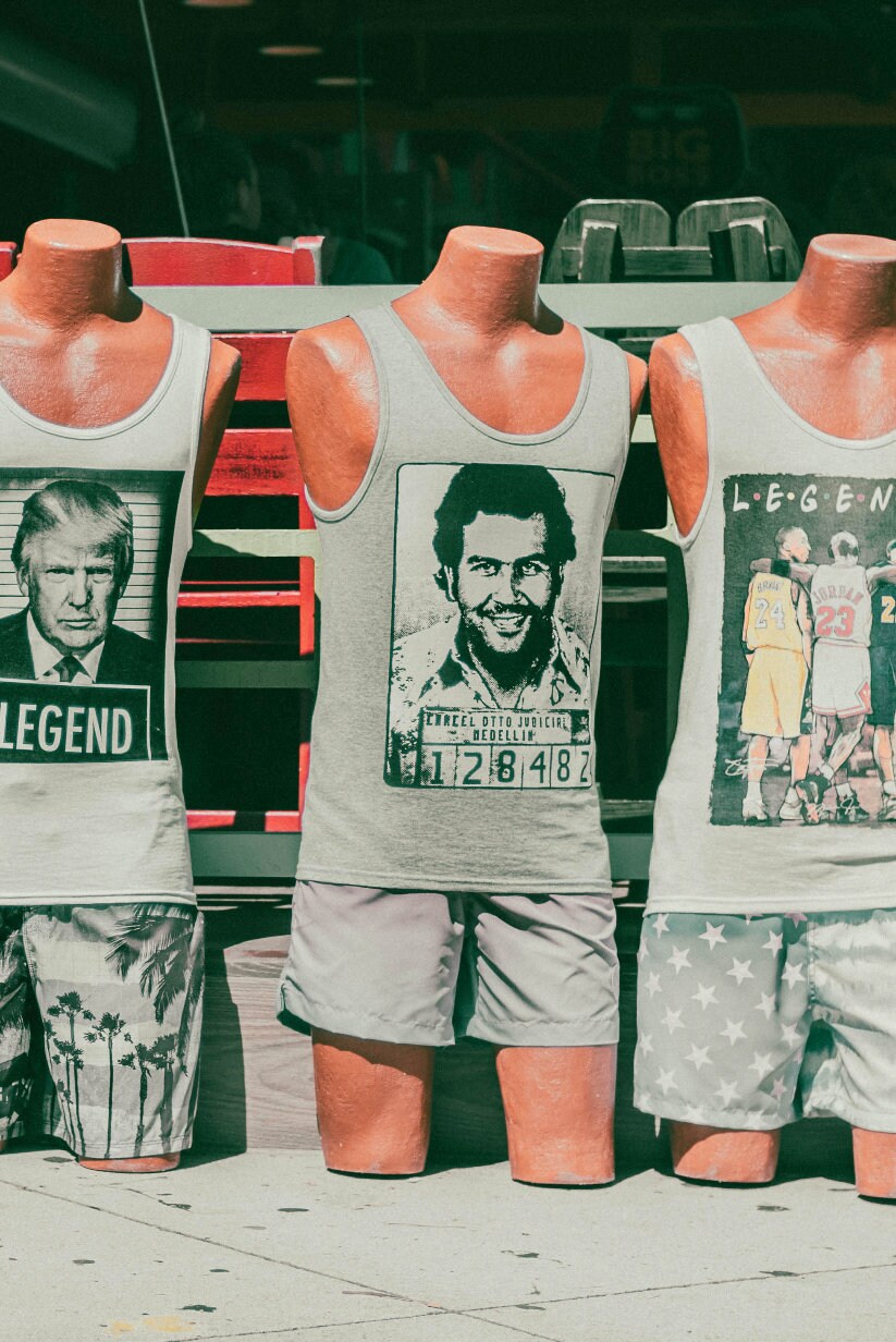 The Misfits - Trump Jordan Pablo Escobar Kobe Bryant Iconic Tank Tops Display - Miami Streetwear Photography Print Modern Photo Print