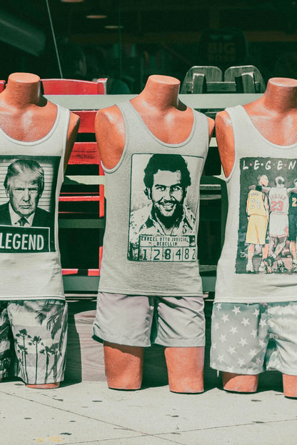 The Misfits - Trump Jordan Pablo Escobar Kobe Bryant Iconic Tank Tops Display - Miami Streetwear Photography Print Modern Photo Print