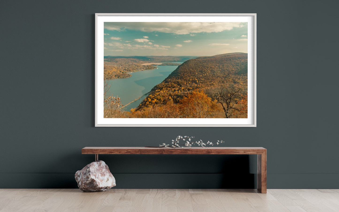 Autumn Whispers - Hudson River Nature's Fall Palette in Sunlight - Botanical Photography Print Modern Wall Art - Upstate New York